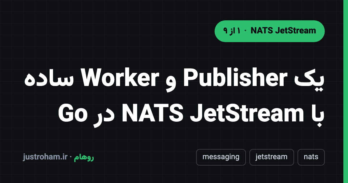 یک Publisher و Worker ساده با NATS JetStream در Go