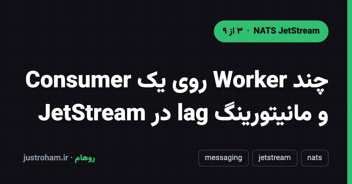 چند Worker روی یک Consumer و مانیتورینگ lag در JetStream